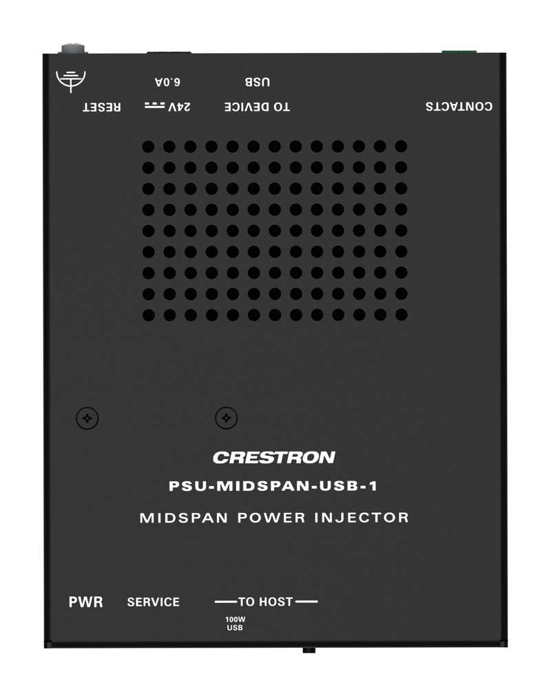 Crestron Single Channel Midspan USB Power Injector with Cables