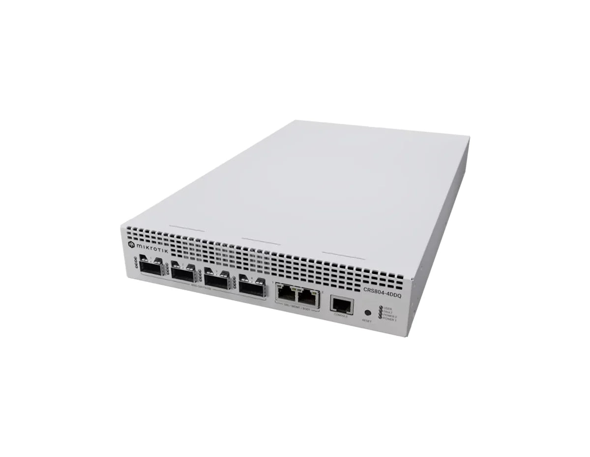 MikroTik 400G QSFP-DD Ethernet Switch (CRS804-4DDQ-hRM)
