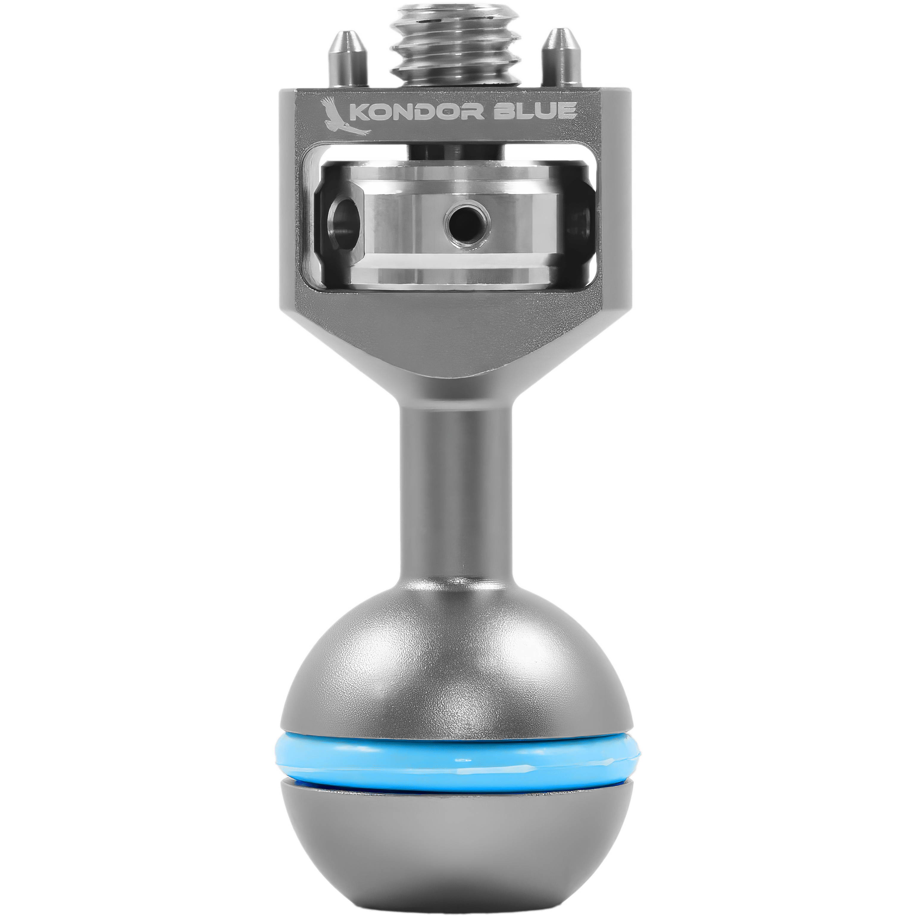 Kondor Blue 3/8" Ball Head with Locating Pins for Magic Arms (Space Gray)