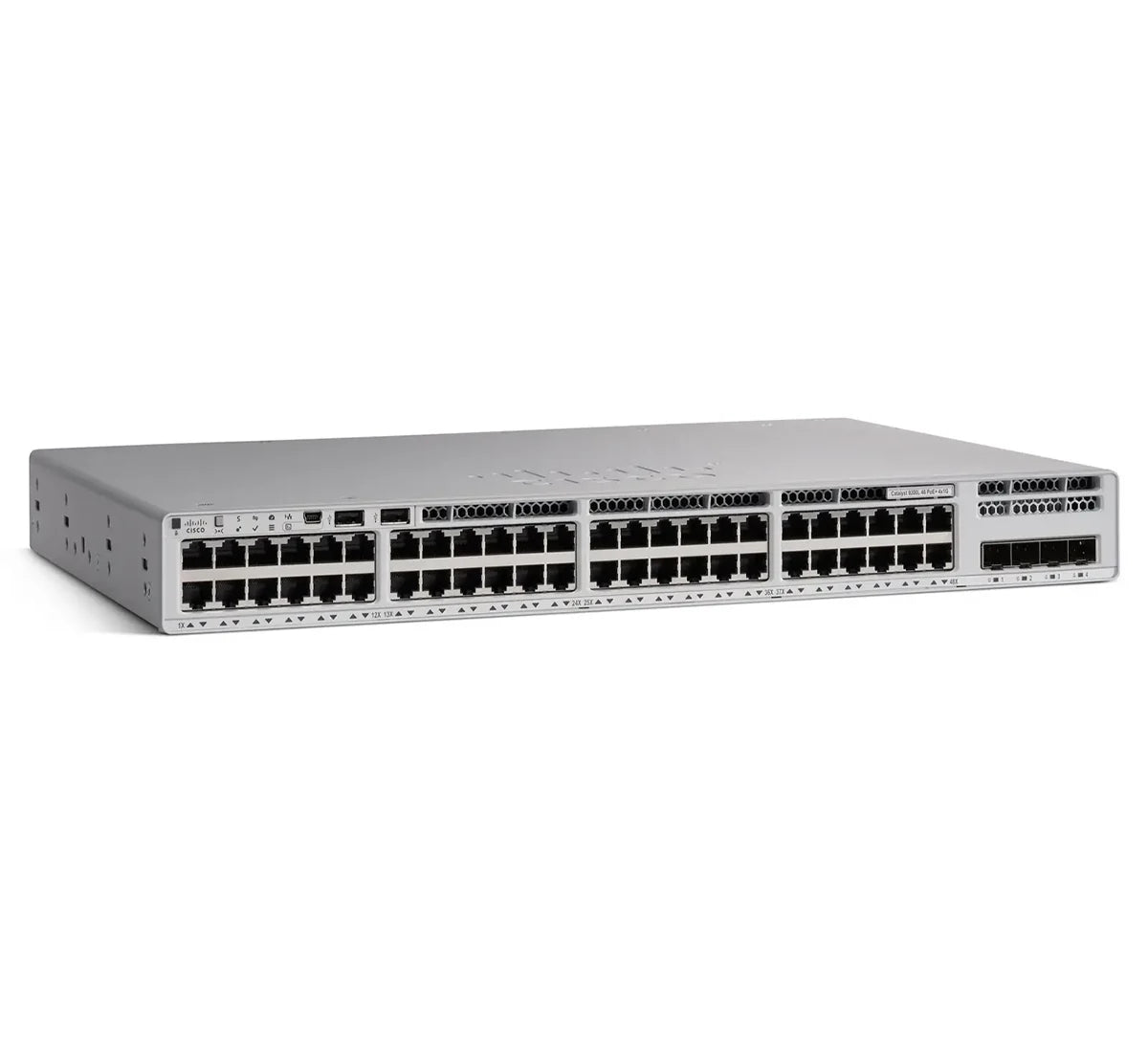 Cisco Catalyst C9200L-48PL-4G-E 48-Port Partial PoE+ Switch, 4x1G Uplinks, Network Essentials