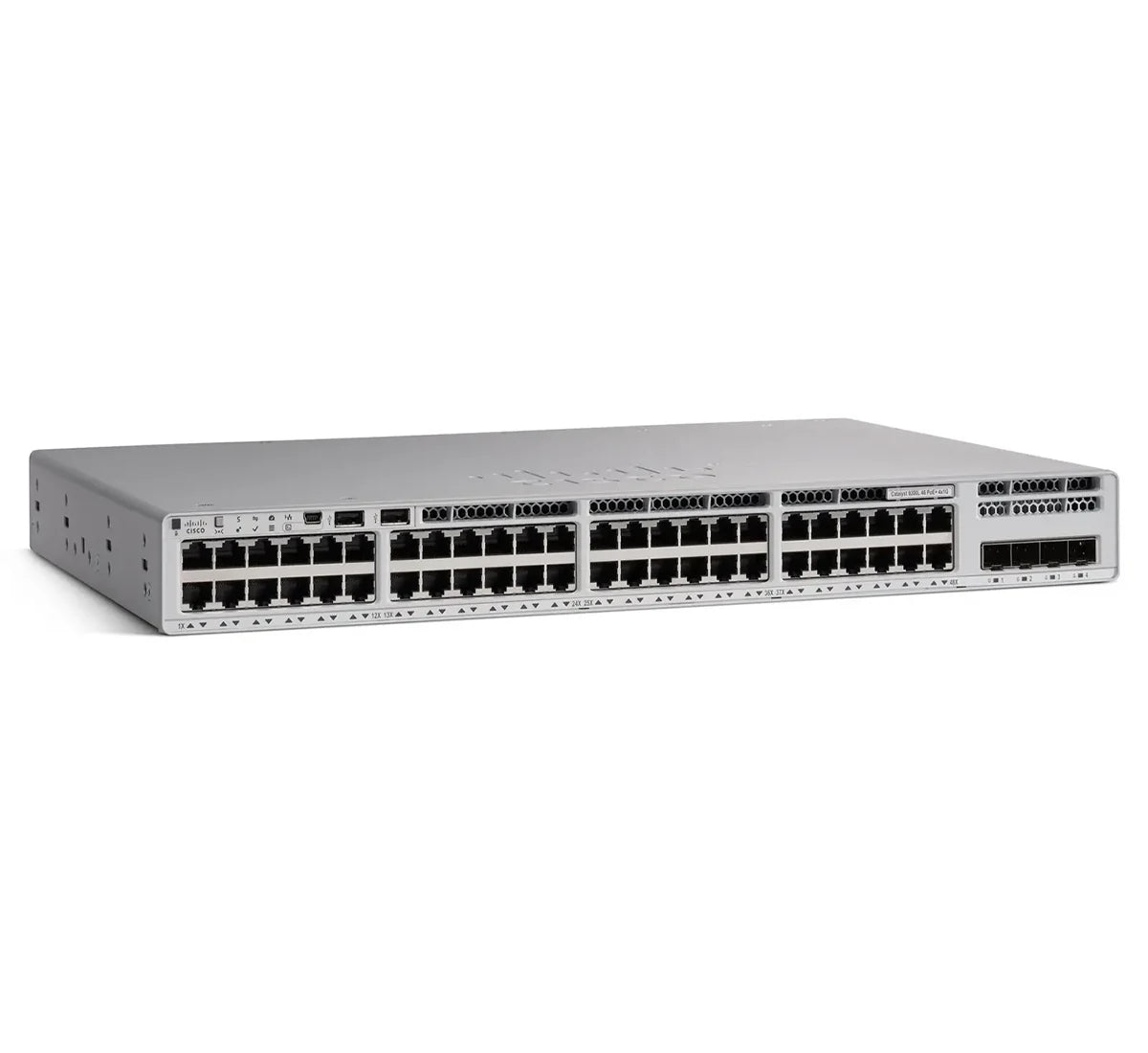 Cisco Catalyst C9200L-48PL-4G-E 48-Port Partial PoE+ Switch, 4x1G Uplinks, Network Essentials