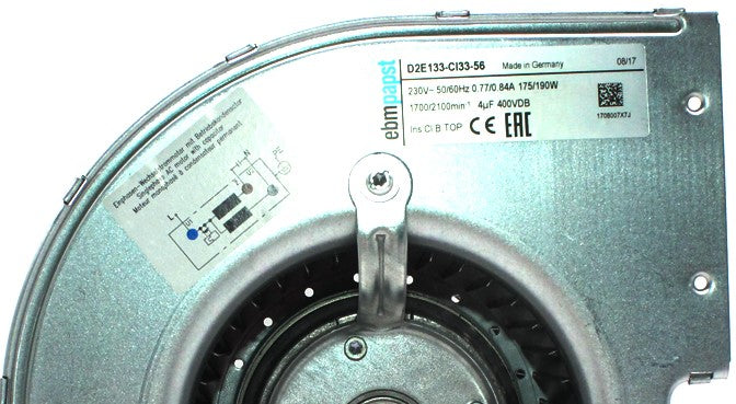 D2E133-CI33-56 ebm-papst Blowers & Centrifugal Fans AC Centrifugal Blower