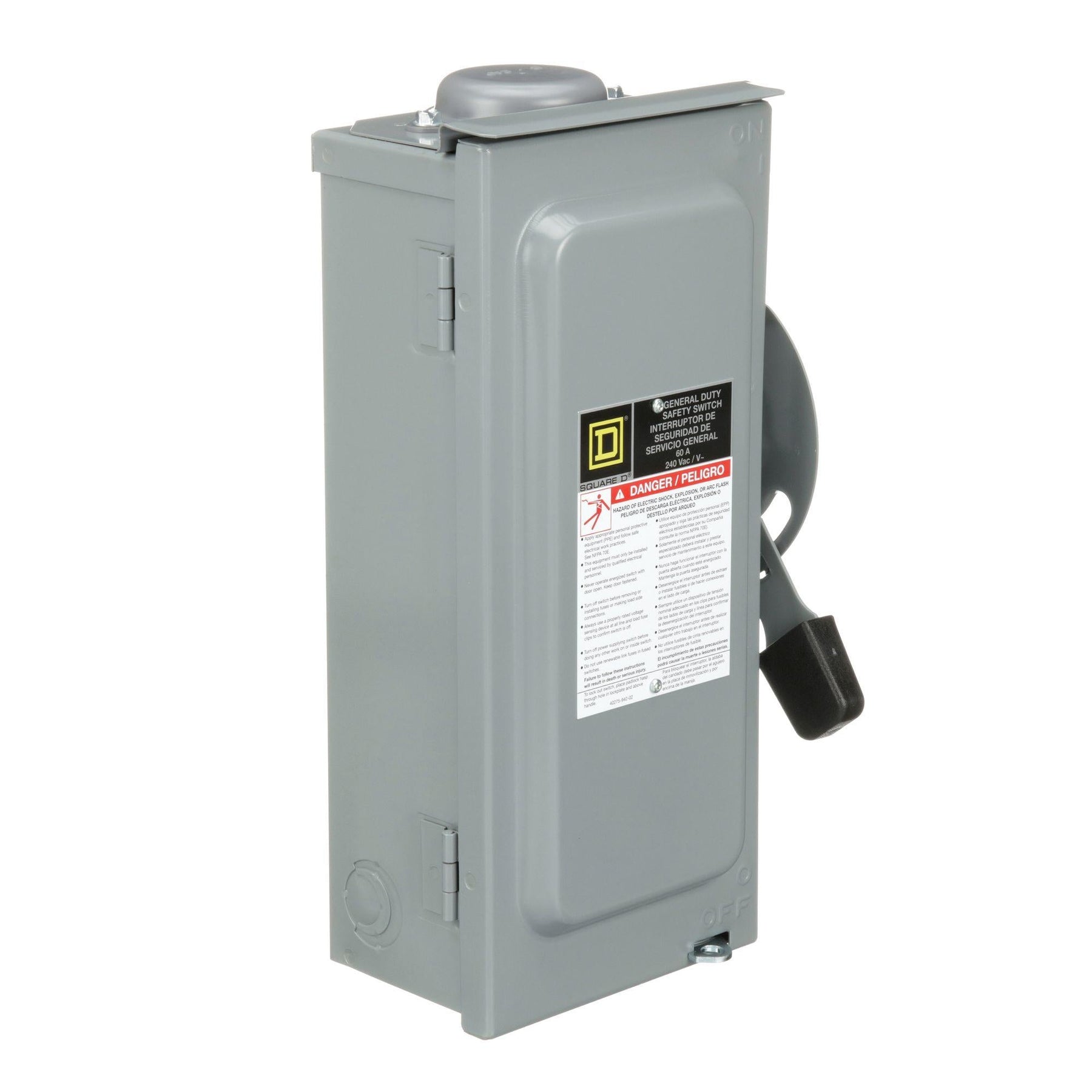D323NRB | Schneider Electric Square D 30A 3-Pole Non-Fusible Safety Switch