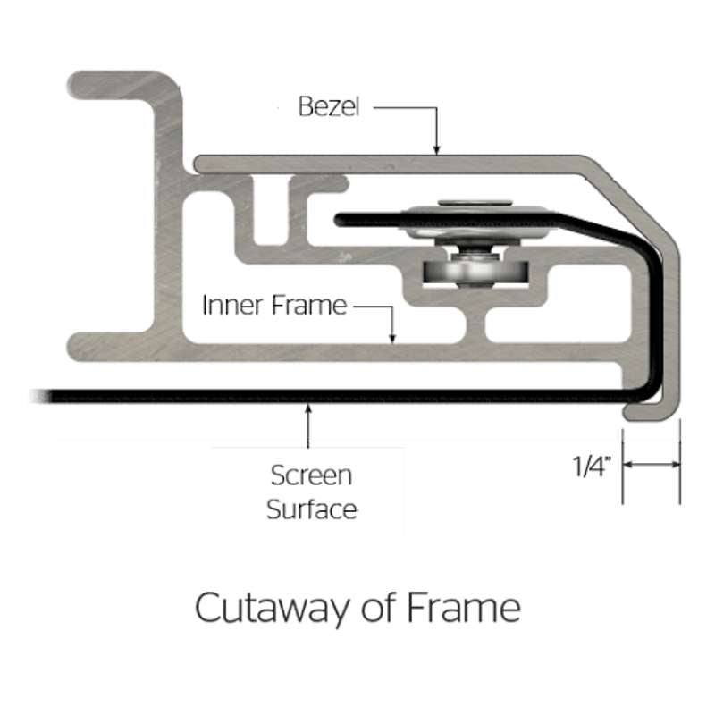 Da-Lite UTB Contour Screen, 69" x 110" with HD Progressive 1.0 Surface
