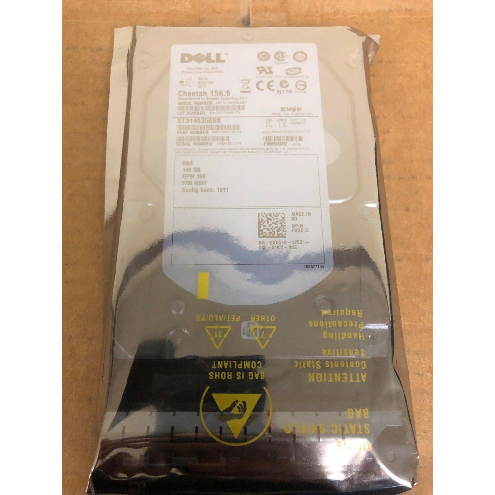 DELL 9CE066-051 Cheetah 15K.6 SAS 146 GB 3.5 " HDD Server Hard Drive-FoxTI