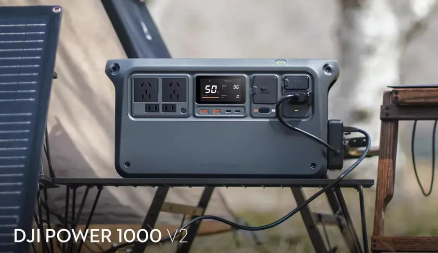 DJI Power 1000 V2 Portable Power Station, 1024Wh, 2600W High Power, 220V AC for Camping