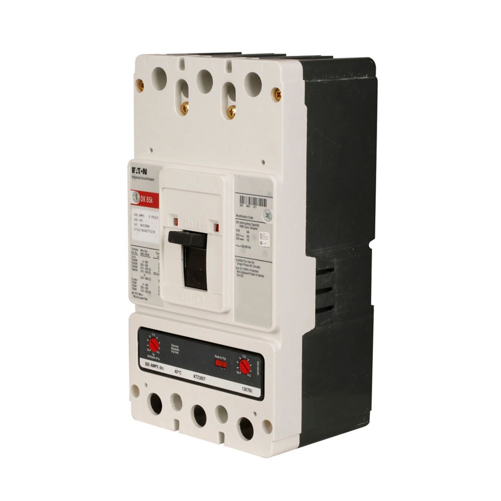 Eaton DK2250W Series C 250A 2-Pole Molded Case Circuit Breaker K-Frame