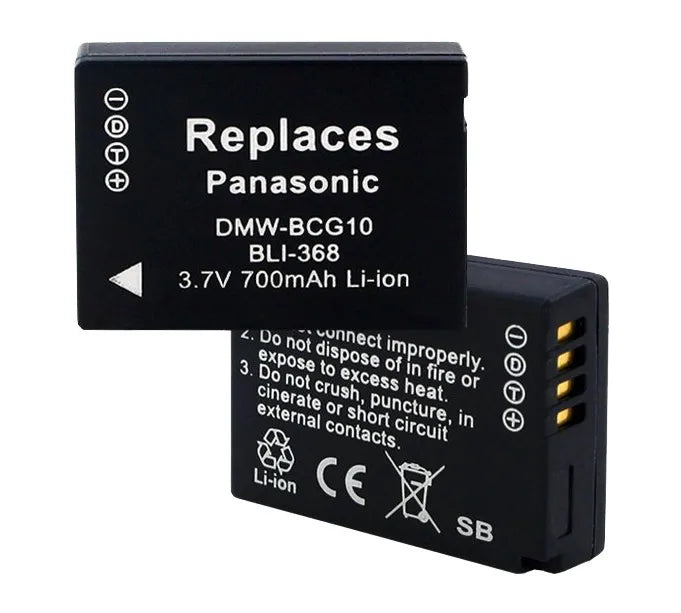 PAN.BCG10 DMW-BCG10E Battery for Panasonic Lumix DMC-ZS1 ZS10 ZS15