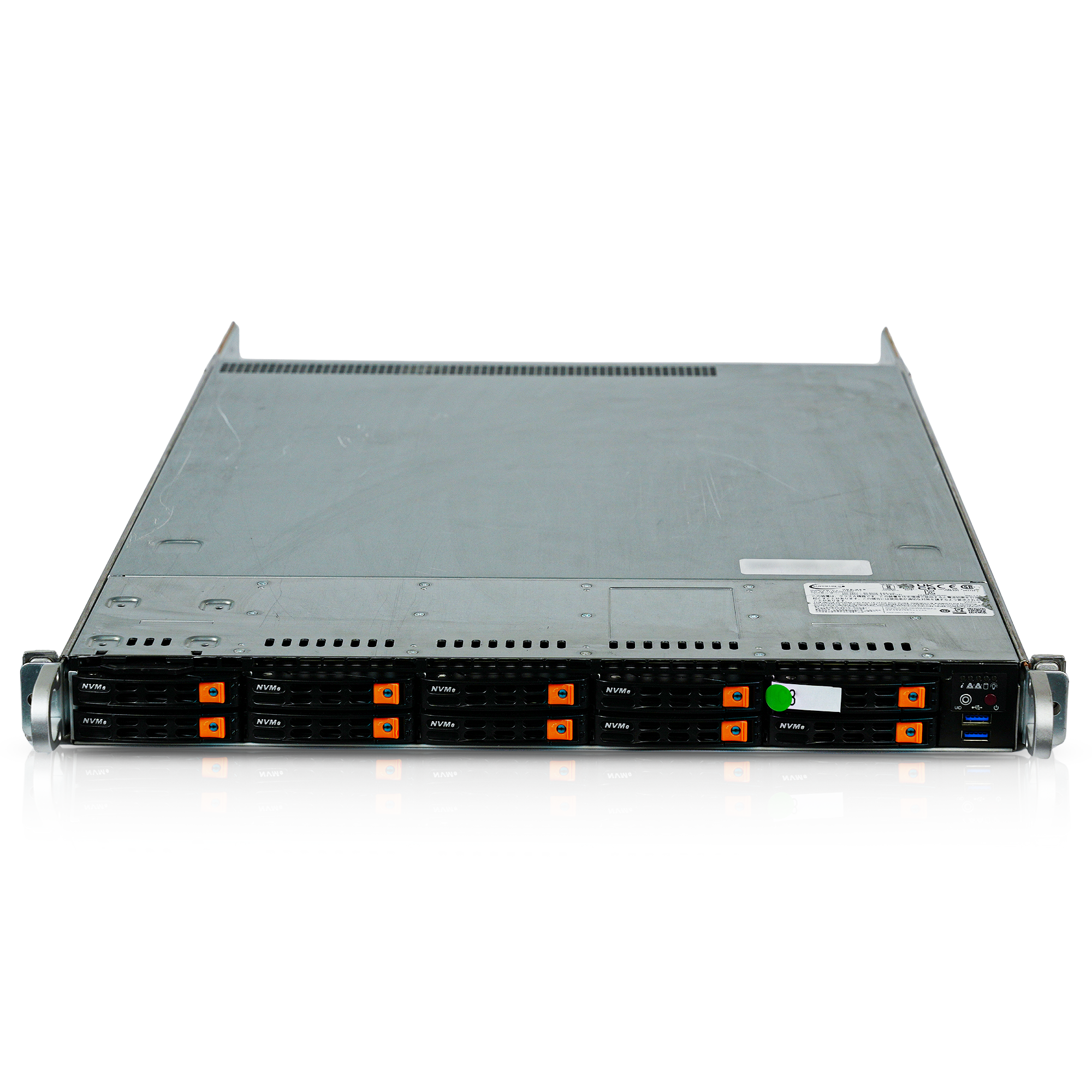 SUPERMICRO WIO A+ Server AS-1114S-WN10RT Single Socket SP3 16x DDR4 DIMM 10x Front 2.5" Bay NVMe/SAS/SATA 1x 750W PSU | Barebones Server (NO CPU, RAM) | Refurbished