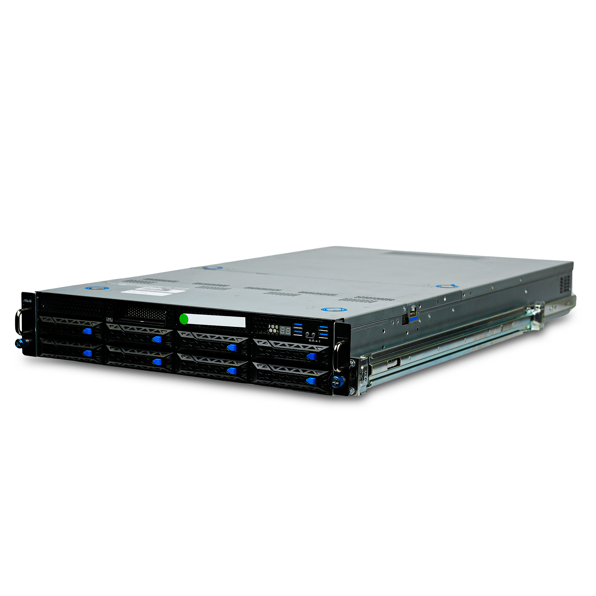ASUS ESC4000A-E10 2U GPU Server AMD EPYC 7742 64-Core 8x DDR4 DIMM 8x SATA/SAS/NVMe Hot-Swap Bay 4x GPU Slots 2x1600W Refurbished