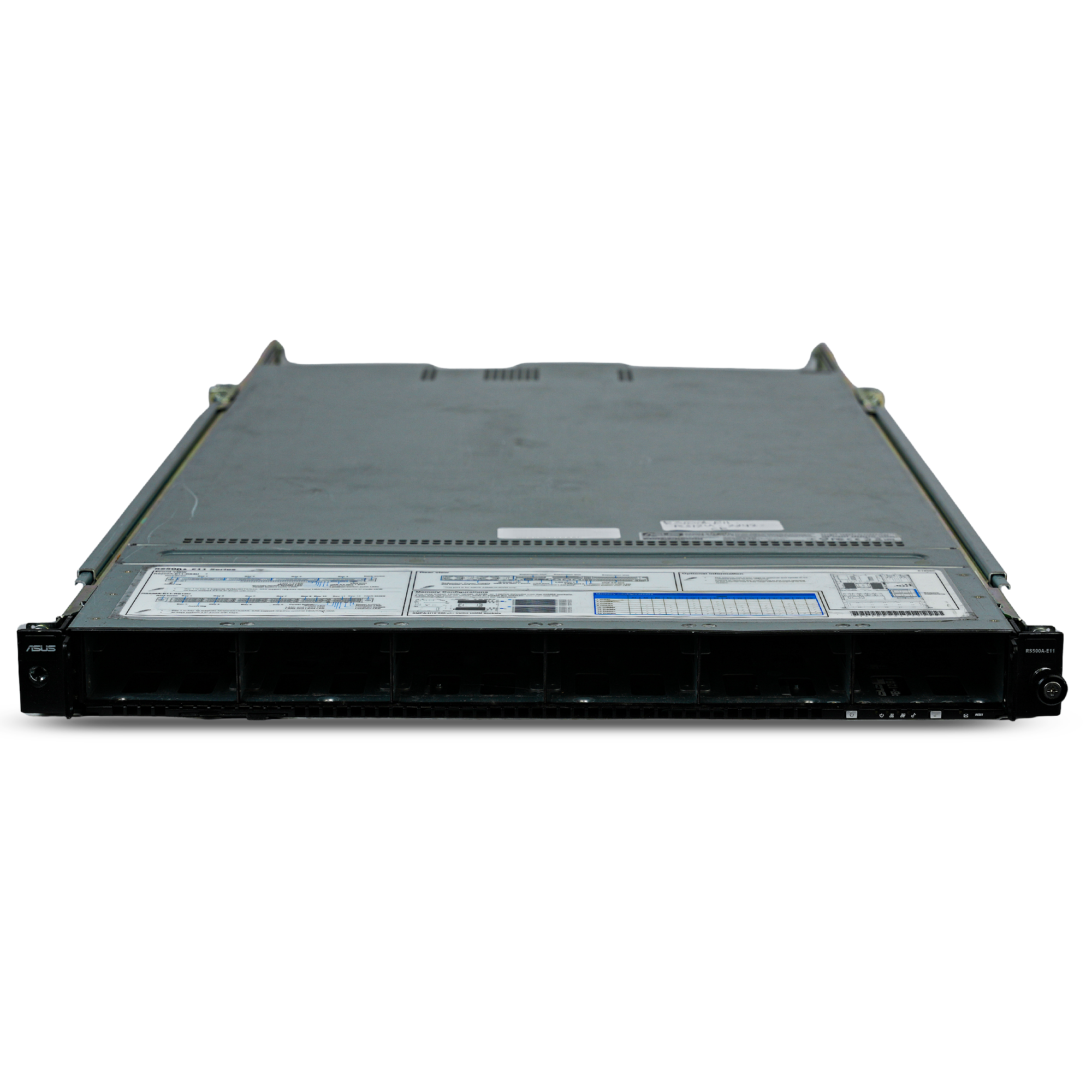 ASUS RS500A-E11-RS12U 1U Server AMD EPYC 7742 64-Core 16x DDR4 DIMM 12x Front SATA/SAS/NVMe 2.5" Bay + 4x Optional Internal Bays 2x800W Refurbished