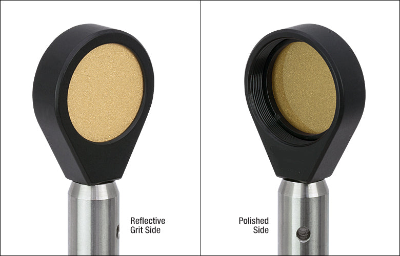 T-DG10-1500-M01 - Ø1" Protected Gold Reflective Ground Glass Diffuser, 1500 Grit
