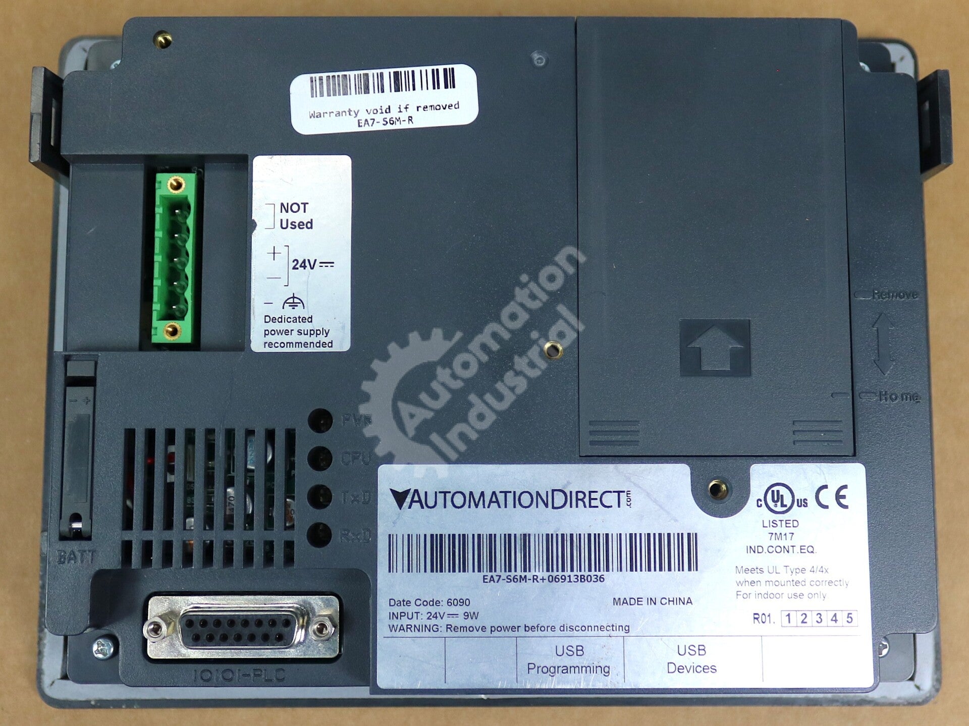 EA7-S6M-R By Automation Direct 6-inch Grayscale STN LCD Touchscreen HMI