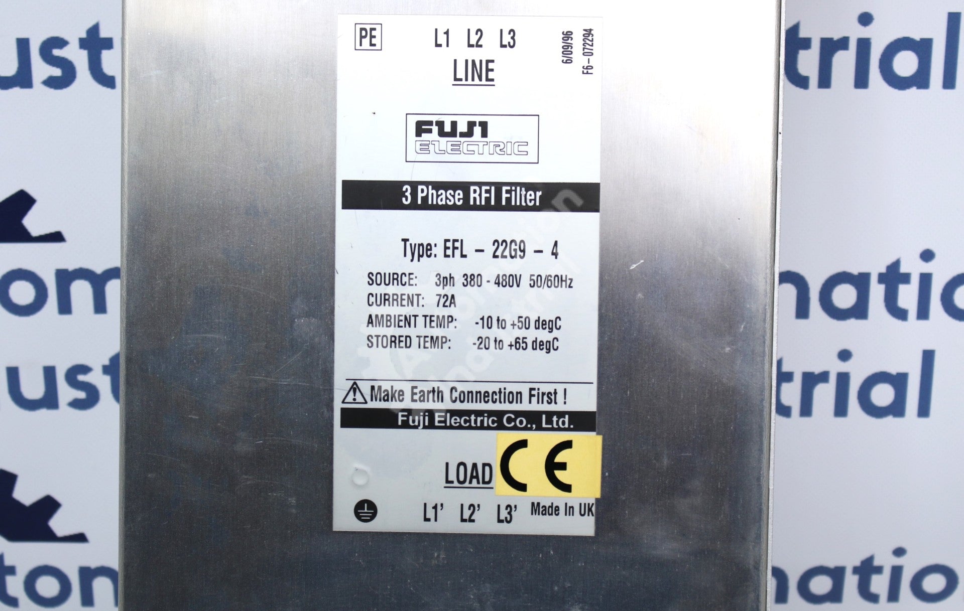 GE General Electric EFL-22G9-4 3 Phase RFI Filter