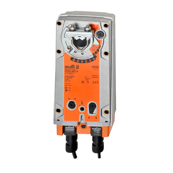 EFB24-SR-S | Belimo Spring Return Damper Actuator 270 In Lb 24V With Auxiliary Switches