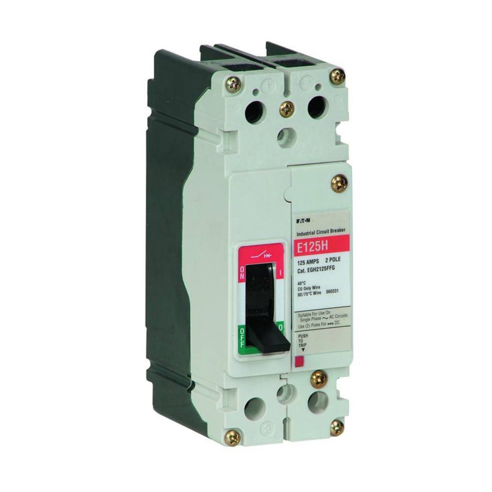EGB2020FFG | Eaton Series G 20A 2-Pole Molded Case Circuit Breaker, 600Y/347VAC