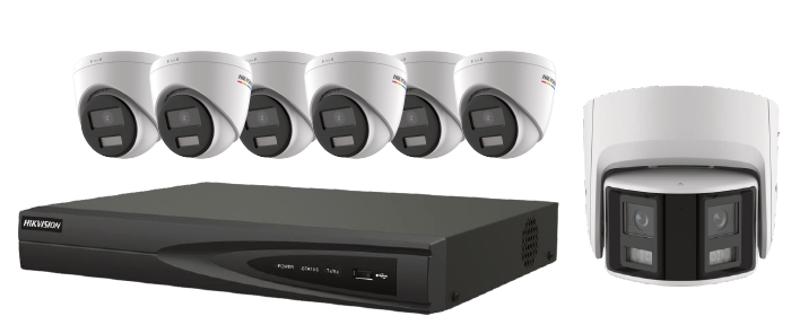 Hikvision EKI-K82T47C ColorVu IP KIT 4K NVR 8CH 2TB 6TR 4MP 2.8MM, 1 PANO
