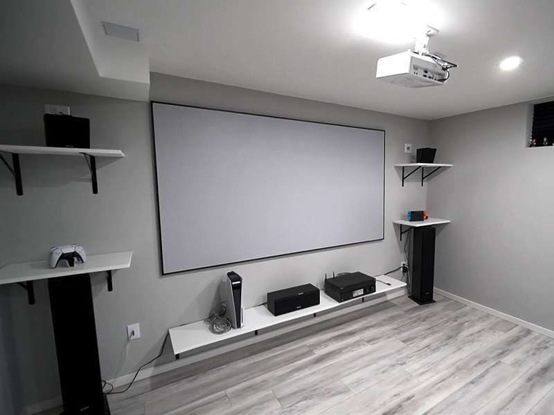Elite Screens Aeon Series, 138-inch Diag., 2.35:1 Fixed Frame Screen, CineWhite UHD-B Material