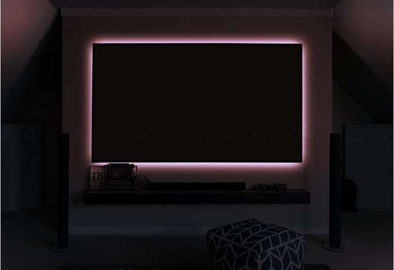Elite Screens Aeon Series, 138-inch Diag., 2.35:1 Fixed Frame Screen, CineWhite UHD-B Material