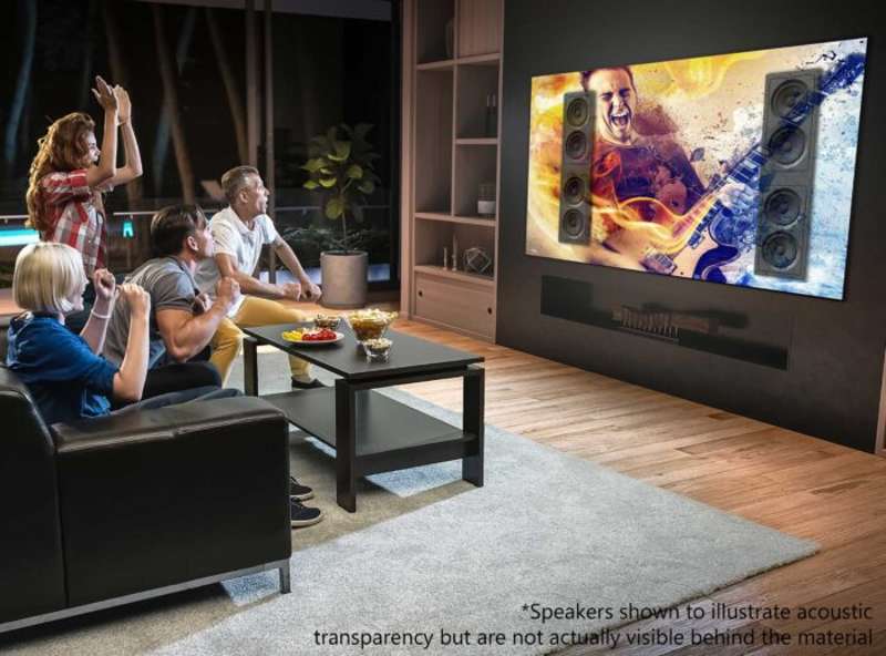 Elite Screens Aeon CineGrey 4D AT Series, 150-inch Diag., 16:9 Fixed Frame Screen