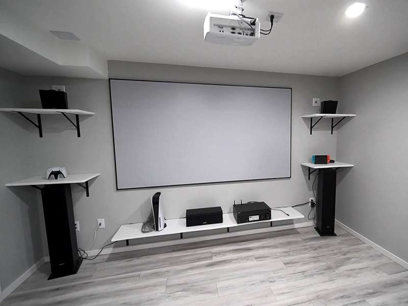 Elite Screens Aeon Series, 158-inch Diag., 2.35:1 Fixed Frame Screen, CineWhite UHD-B Material