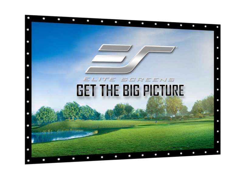 Elite Screens GolfSim DIY, Do-it-Yourself ImpactWhite 1145 Golf Impact Screen Material, Includes Metal Grommets, 118.1" x 118.1", Folded Packing
