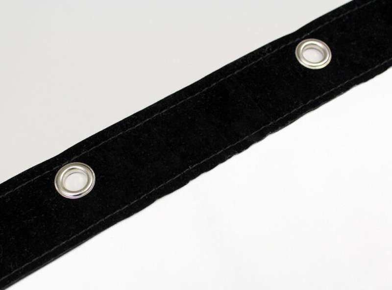 Elite Screens GolfSim DIY, Do-it-Yourself ImpactWhite 360 Golf Impact Screen Material, Velvet Border with Metal Grommets, 118.1" x 96.5", Folded Packing