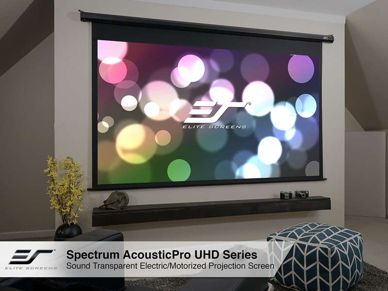 Elite Screens Spectrum AcousticPro UHD Series, 100-inch Diag., 16:9 Electric Screen