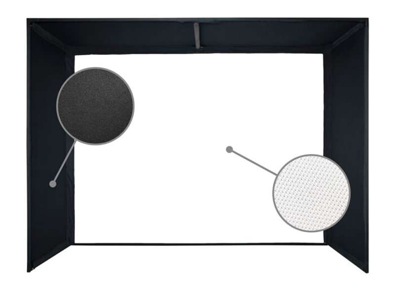 Elite Screens GolfSim Bay Commercial Grade Multi-Sport/Golf Simulator Impact Screen, Heavy-duty Frame System with Enclosure Panels