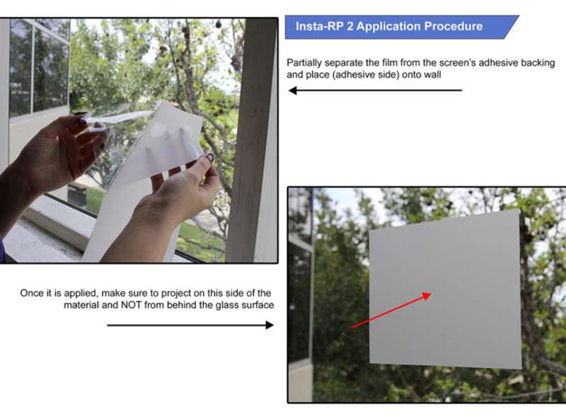 Elite Screens Insta-RP 2 Series, 123-inch Diag., 16:9 Pliable Screen, WraithVeil2 Material