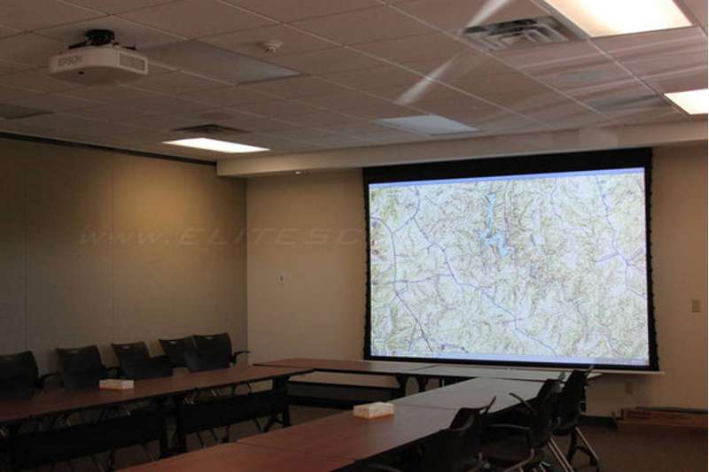 Elite Screens Evanesce Tab-Tension Series 100 Inch Diagonal Electric Screen