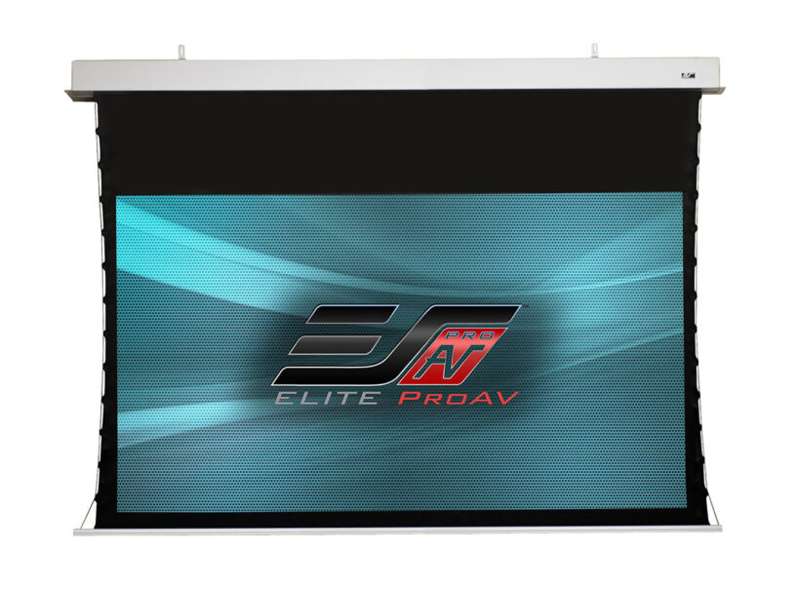 Elite Screens Evanesce Tab-Tension Series, 135-inch Diag. 16:9 Electric Screen, CineWhite UHD Material