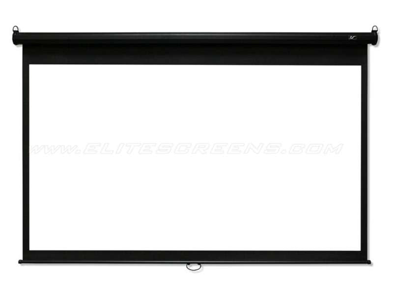 Elite Screens Manual B Series, 120-inch Diag., 16:9 Manual Screen, MaxWhite2 Material