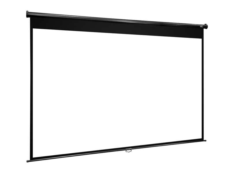 Elite Screens Manual Series, 80-inch Diag., 16:9 Manual Screen, MaxWhite2 Material