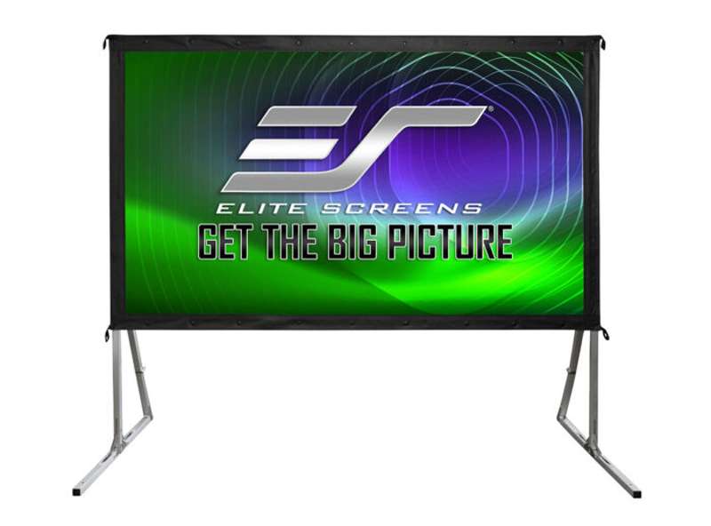 Elite Screens Yard Master 2 Rear Series, 110-inch Diag., 16:9 Portable Screen, WraithVeil Material