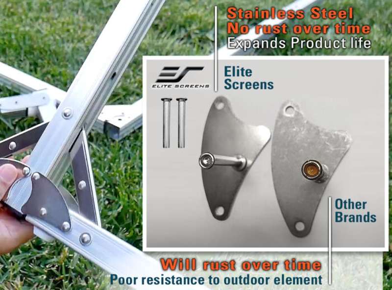Elite Screens Yard Master 2 Rear Series, 110-inch Diag., 16:9 Portable Screen, WraithVeil Material