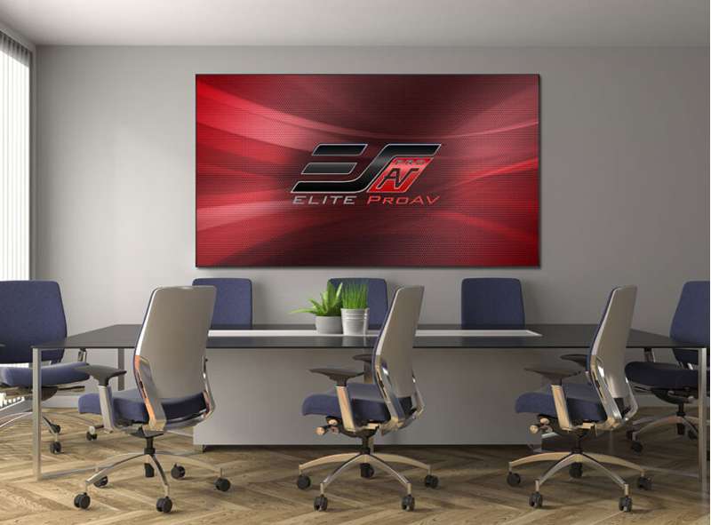 Elite Screens Pro Frame Thin Series,120 inch Diag. 16:9 Fixed Frame Screen, ChromaWhite ISF Material