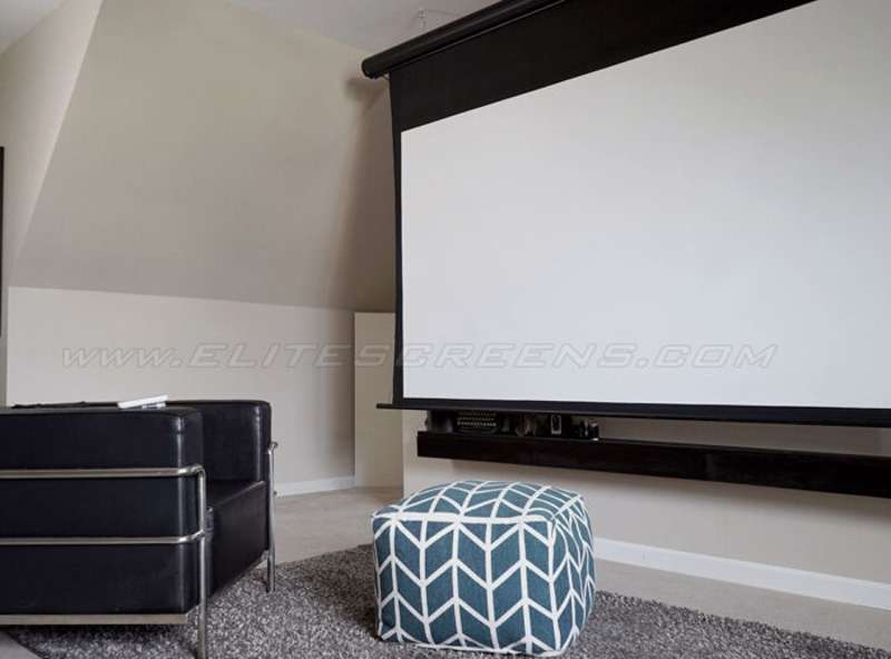 Elite Screens Saker Tab-Tension AcousticPro UHD Series, 180-inch Diag., 16:9 Electric Screen