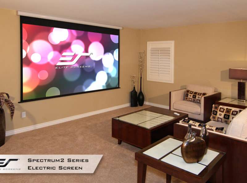 Elite Screens Spectrum 2 Series, 110-inch Diag., 16:9 Electric Screen, 0 Material