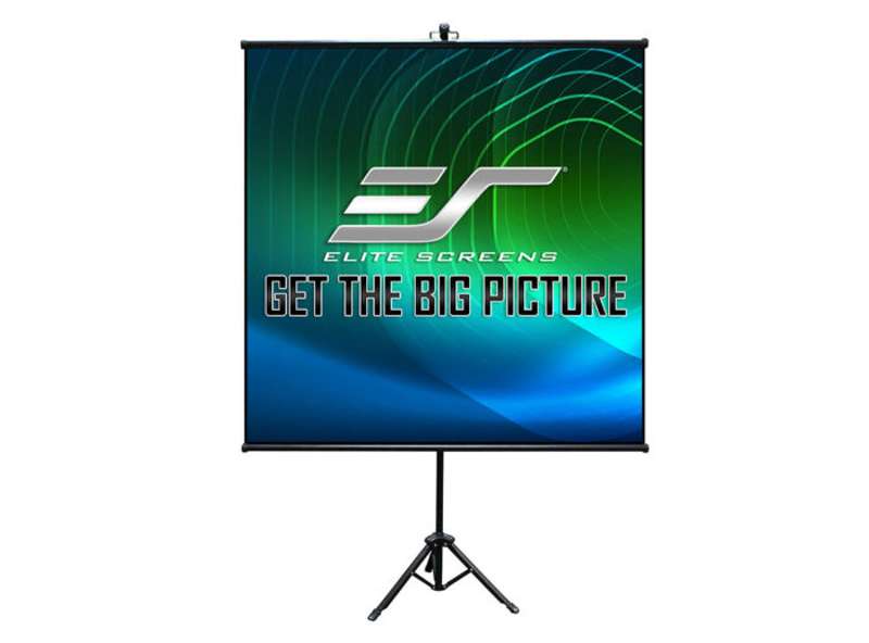 Elite Screens Tripod Lite Wall Series, 65-inch Diag., 1:1 Tripod Screen, MaxWhite Material