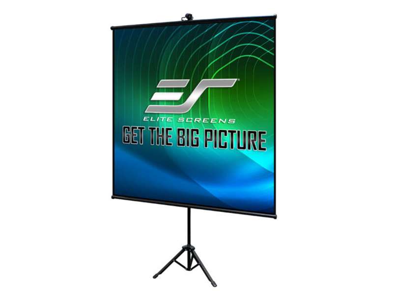 Elite Screens Tripod Lite Wall Series, 65-inch Diag., 1:1 Tripod Screen, MaxWhite Material