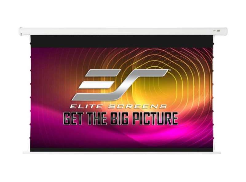 Elite Screens VMAX  Tab-Tension 3 Series, 135-inch Diag., 16:9 Electric Screen, CineWhite ISF Material