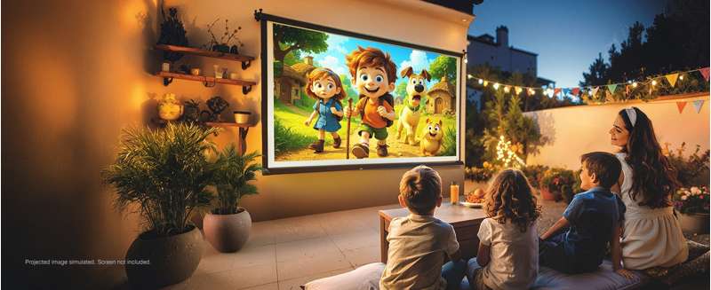 Epson Lifestudio Pop Plus 4K UHD Projector, Black