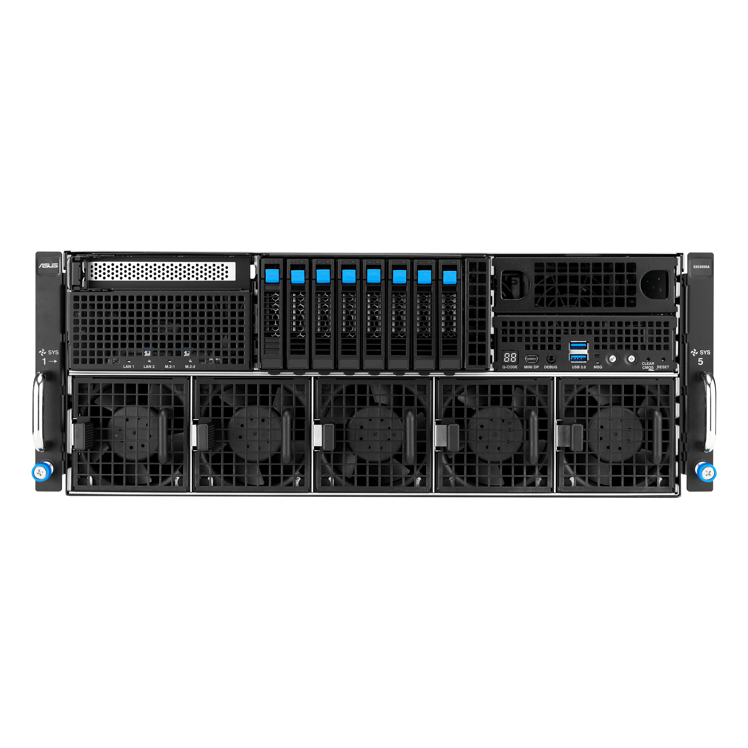 ASUS ESC8000-E12-32W 4U Dual Intel Xeon 128-Core 8×GPU NVMe PCIe Gen5 GPU Server