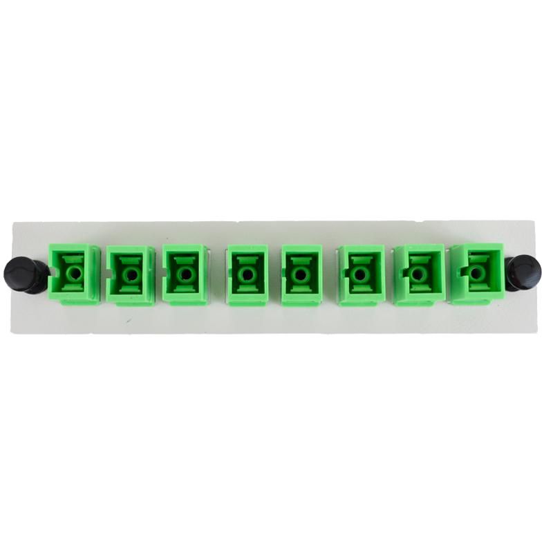 SC 8-Pack Plate Beige Loaded with APC Adapters