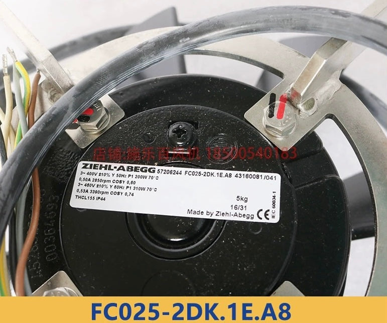 FC025-2DK.1E.A8  ZIEHL-ABEGG Axial Fan  3-400V 50/60HZ