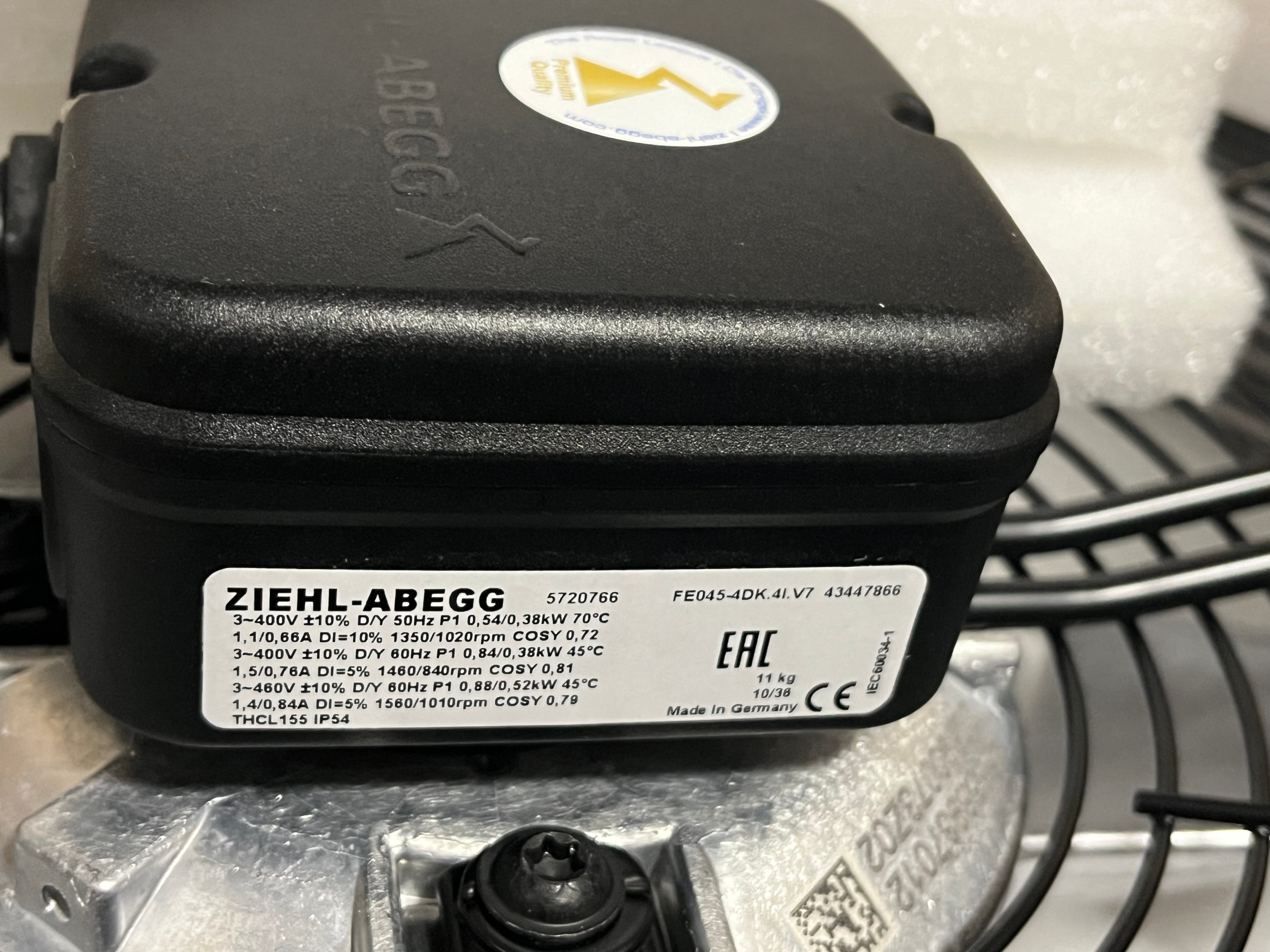 FE045-4DK.4i.V7 ZIEHL-ABEGG Axial Fan 3/400V | High-Performance Industrial Fan