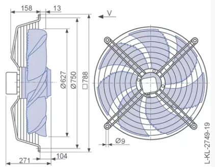 FE063-6EK.4M.V7 ZIEHL-ABEGG Axial Fan