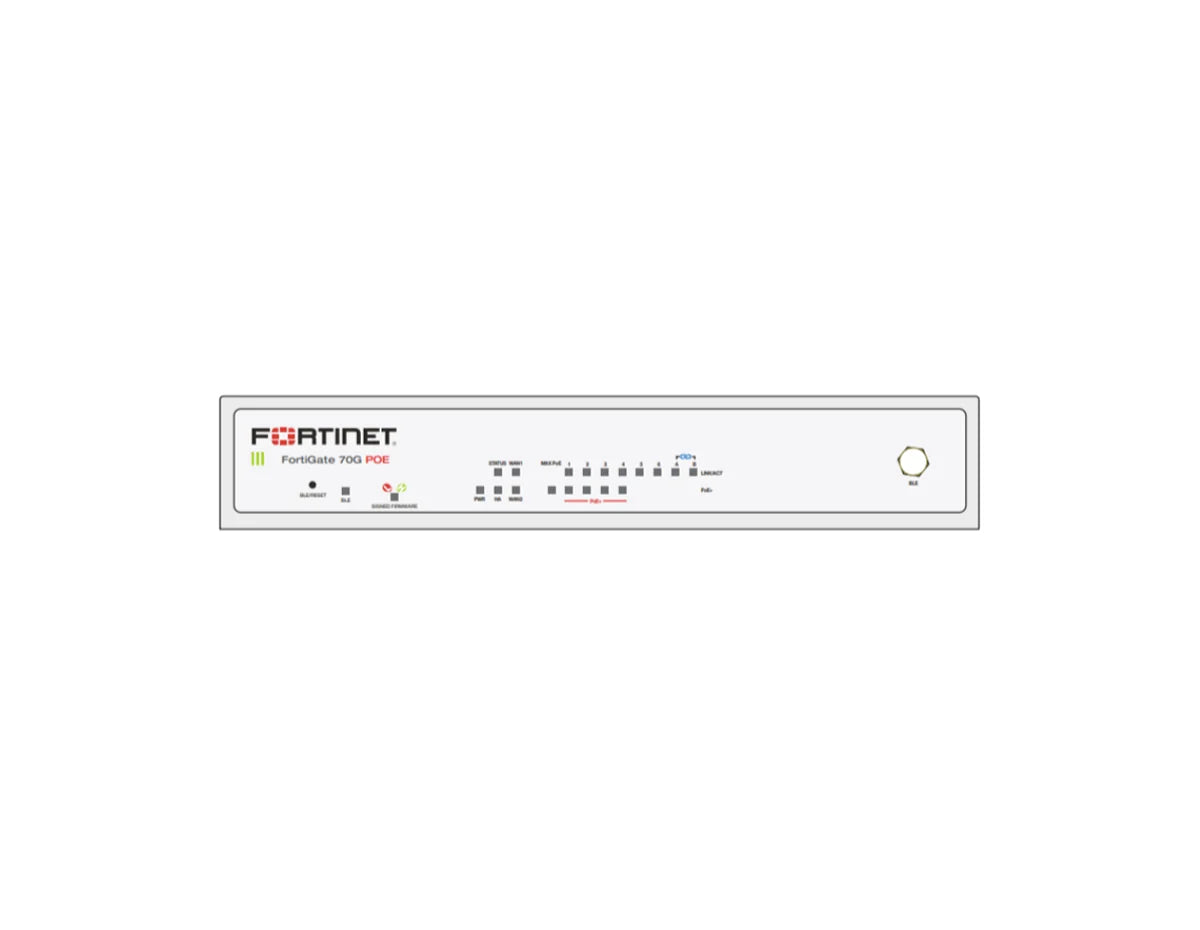 Fortinet FortiGate 70G-POE Unified Threat Protection (UTP) 3-Year Bundle (FG-70G-POE-BDL-950-36)