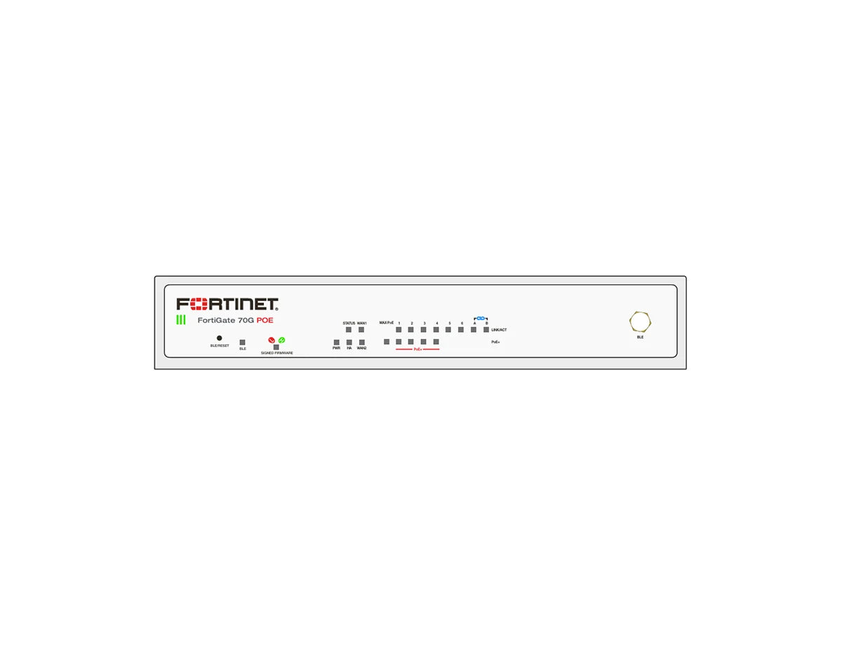 Fortinet FortiGate 71G-POE Enterprise Protection 3-Year Bundle (FG-71G-POE-BDL-809-36)